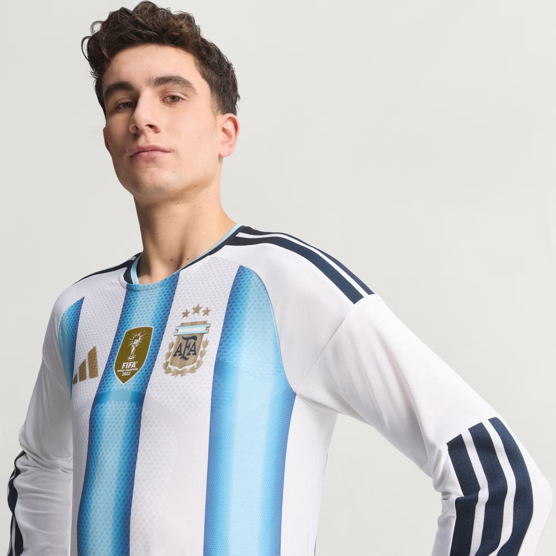 Argentina Home Long Sleeve Fan Jersey Shirt 2026 World Cup
