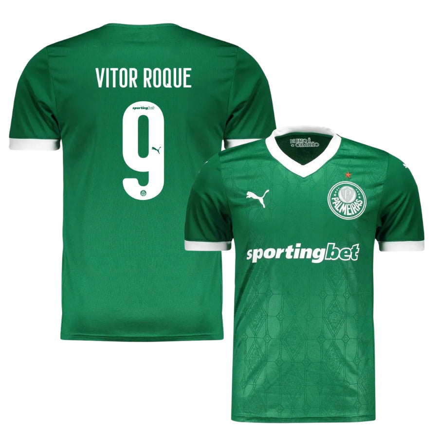 Palmeiras Home Vitor Roque 9 Fan Jersey 2025/26