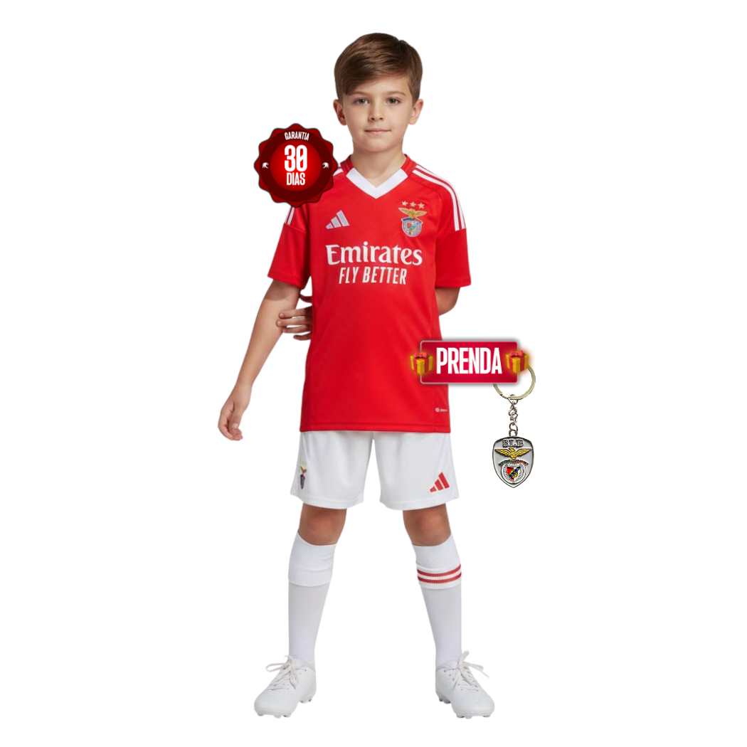 Conjunto Infantil Benfica Principal 2024/25 - ÚLTIMAS UNIDADES! 🔥🦅
