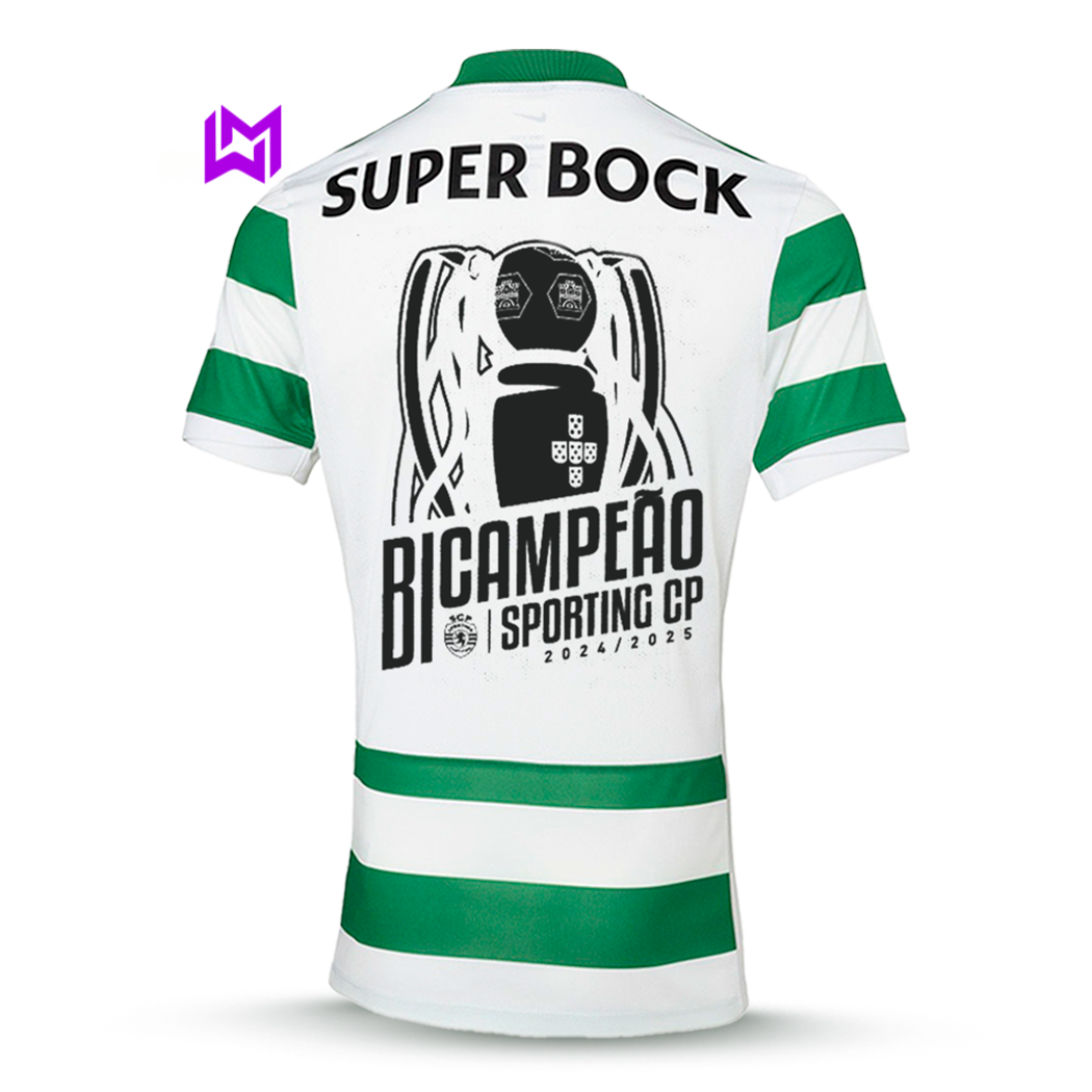 Conjunto Infantil Sporting Principal BICAMPEÃO 2025/26 - LANÇAMENTO! 🦁🏆