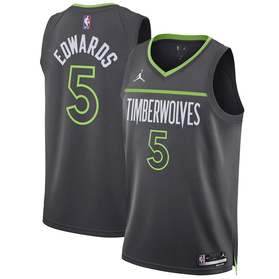 Jersey Anthony Edwards 5 Minnesota Timberwolves Jordan Statement Edition 24/25 NBA Jersey