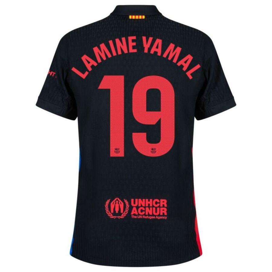 Barcelona Lamine Yamal 19 Away 2024/25 Patches UCL UEFA Foundation (Official Printing)