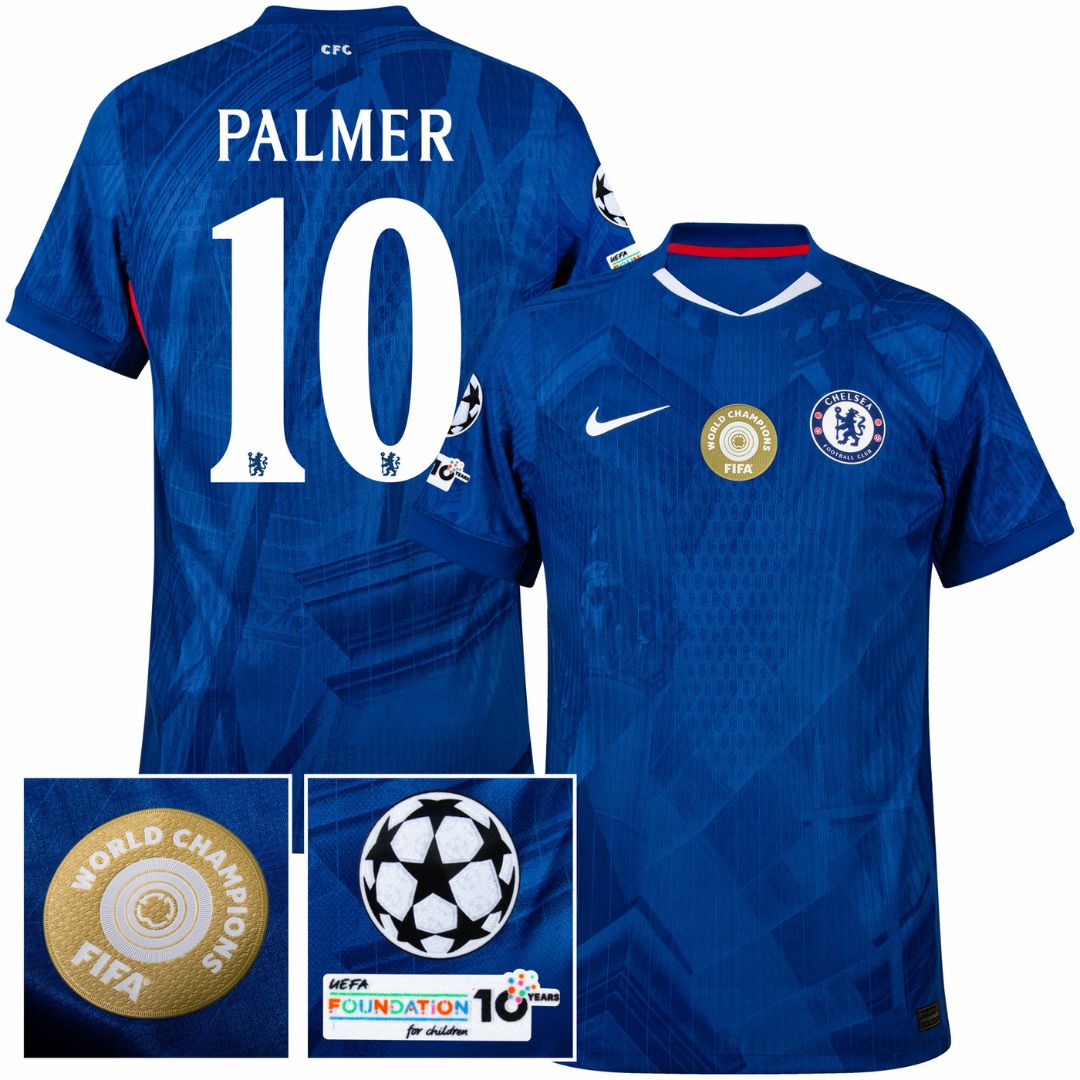Chelsea home 25/26 Patch World Champion + Champions League #10 Palmer