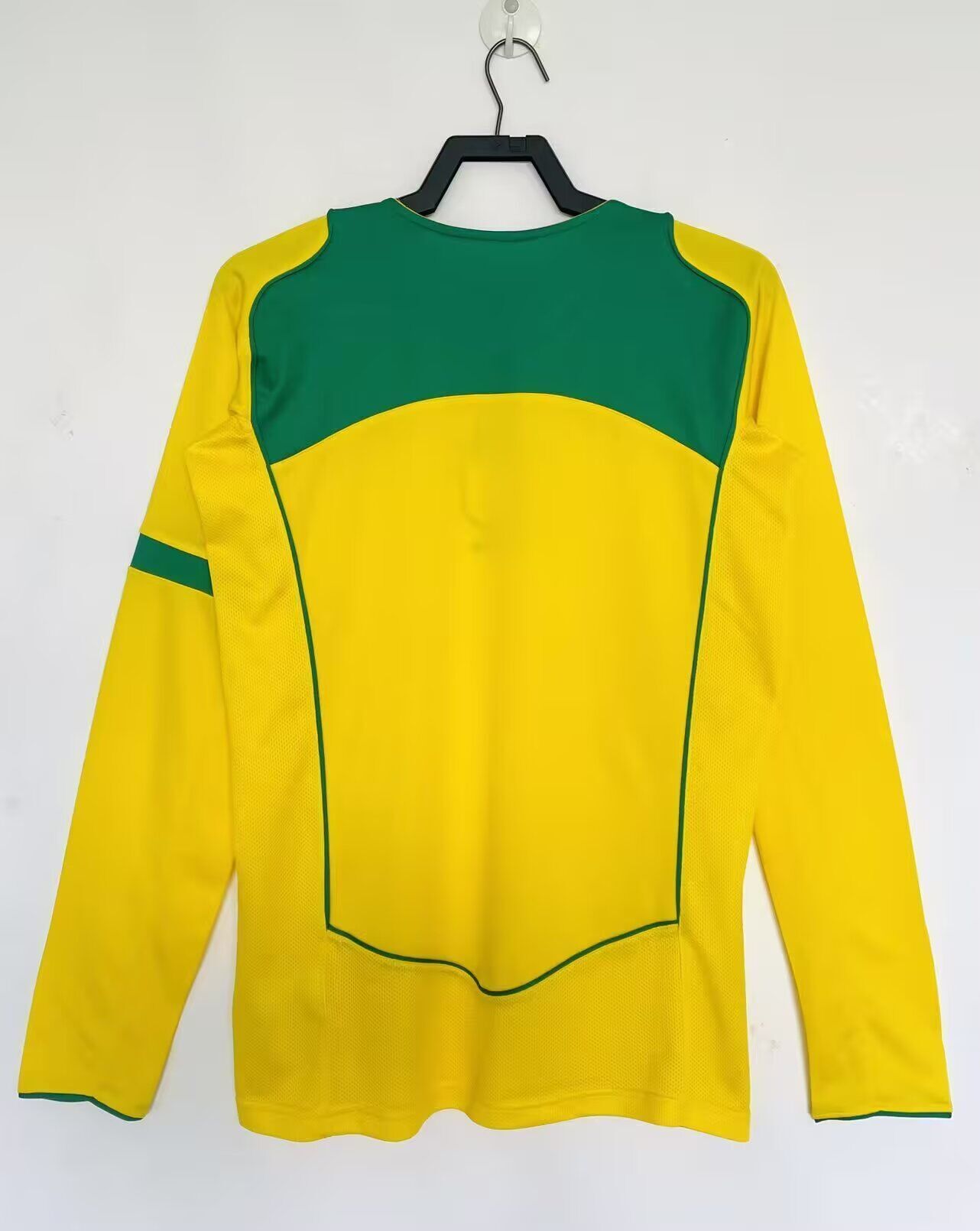 Brazil 2004 I Home Jersey - Brasil Long Sleeve Retro Version