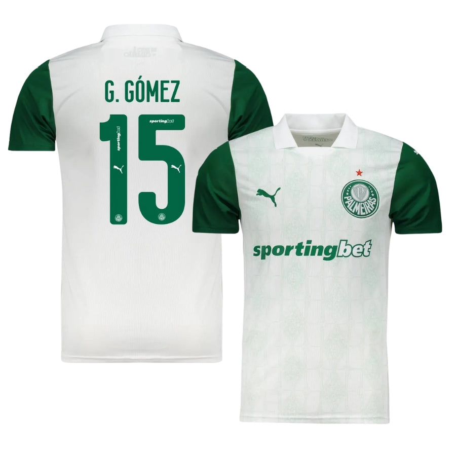 Palmeiras Away Gustavo Gomez 15 Fan Jersey 2025/26