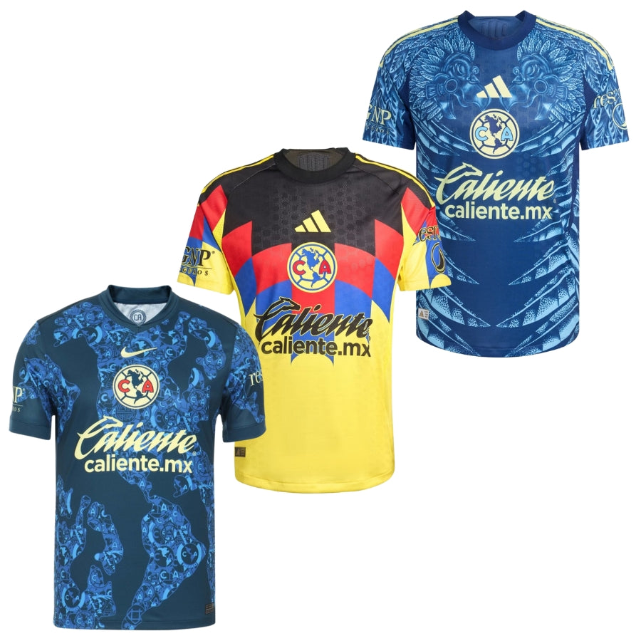 Club América Fan Jersey Home, Away y Third 2025/26 - Kit 3 Fan Jersey
