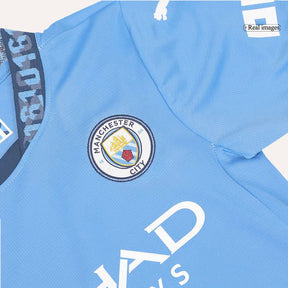 Kids Manchester City Home Kit 2024/2025 - White Blue