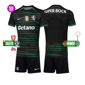 🎄 Conjunto infantil Sporting CHRISTIMAS KIT - especial natal 2025/26 verde e preto🎄