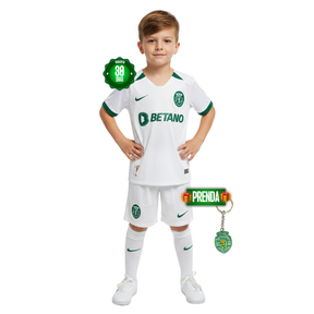 Conjunto Infantil Sporting Alternativa 2024/25 - ÚLTIMAS UNIDADES! 🔥💚
